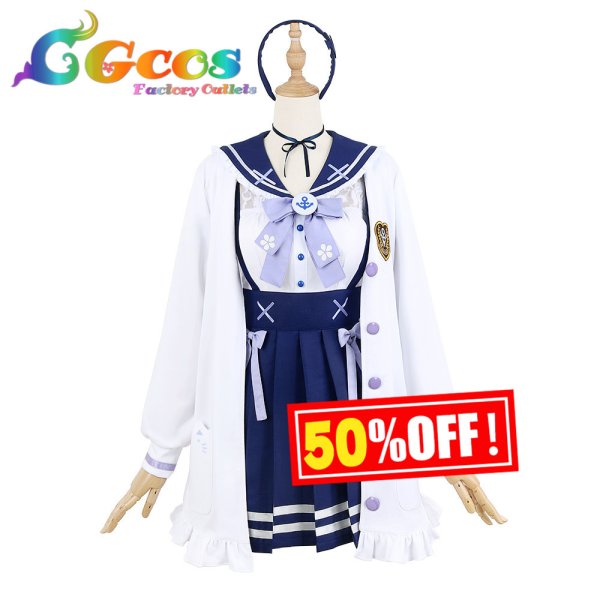 画像1: 50%OFF！ 「一部在庫あり」バーチャルYouTuber　VTuber　湊あくあ　新衣装　コスプレ衣装  (1)